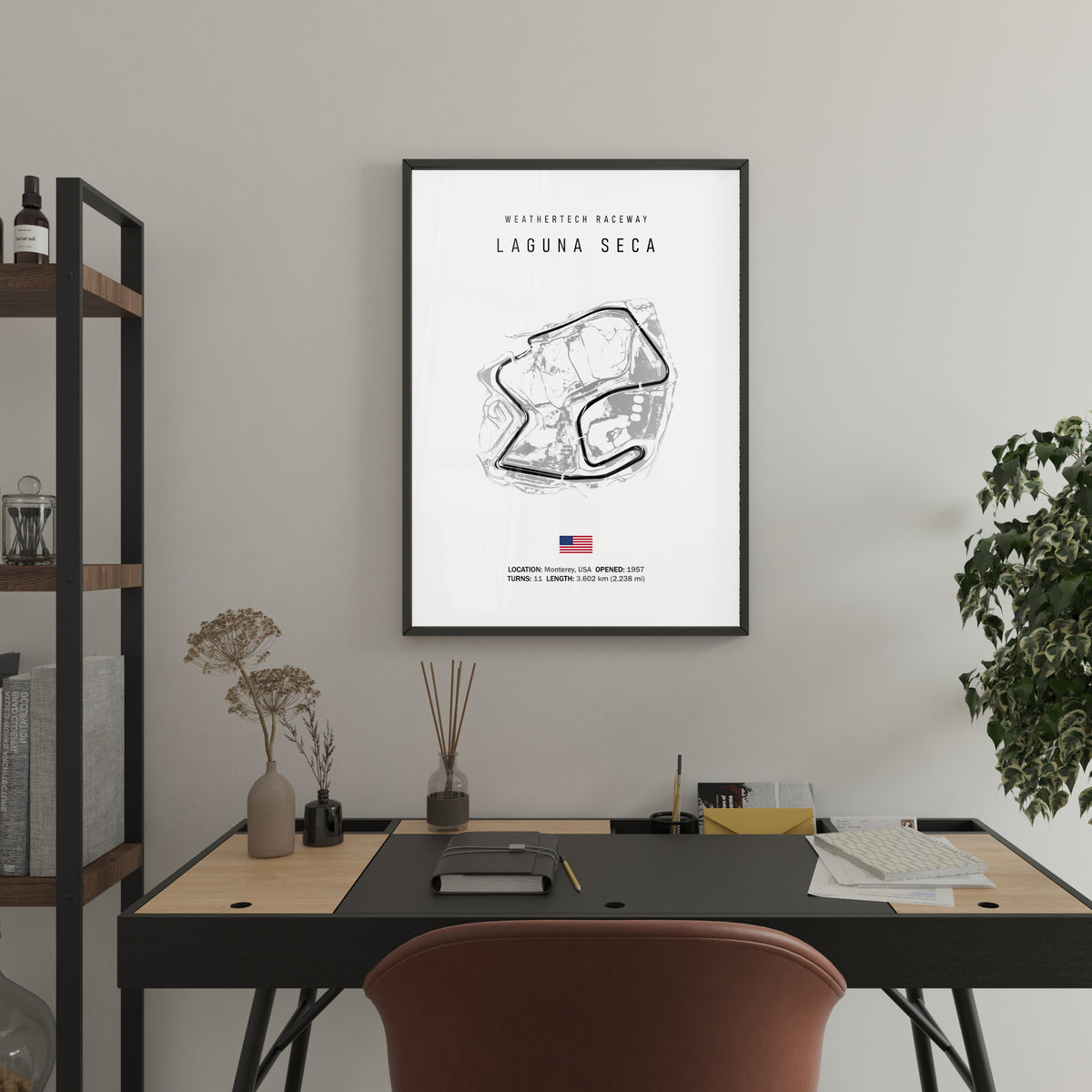 Laguna Seca - Racetrack Print – Illustrated Tracks