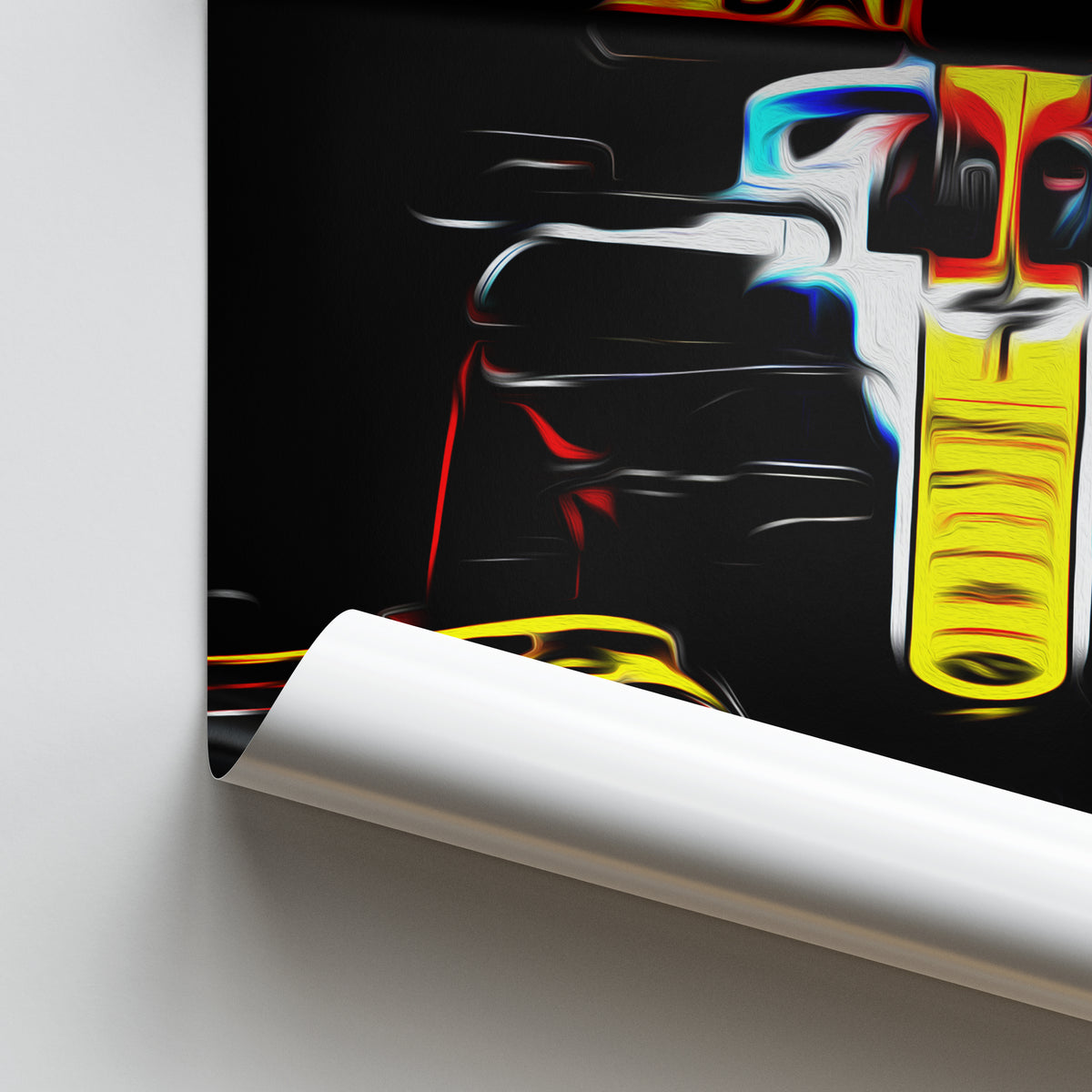 Tirage D'art Signé Lando Norris McLaren F1 Gulf 2021 - Édition Limitée 250 Ex.