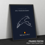Load image into Gallery viewer, Circuit de Spa-Francorchamps - Racetrack Framed Poster Print
