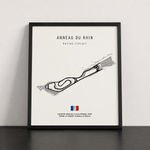 Load image into Gallery viewer, Anneau du Rhin - Racetrack Print (White)
