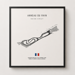 Load image into Gallery viewer, Anneau du Rhin - Racetrack Print (White)
