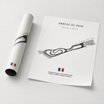 Load image into Gallery viewer, Anneau du Rhin - Racetrack Print (White)
