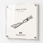 Load image into Gallery viewer, Anneau du Rhin - Racetrack Print (White)
