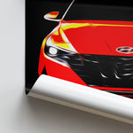 Load image into Gallery viewer, Hyundai Elantra 2021 - Sports Car Print
