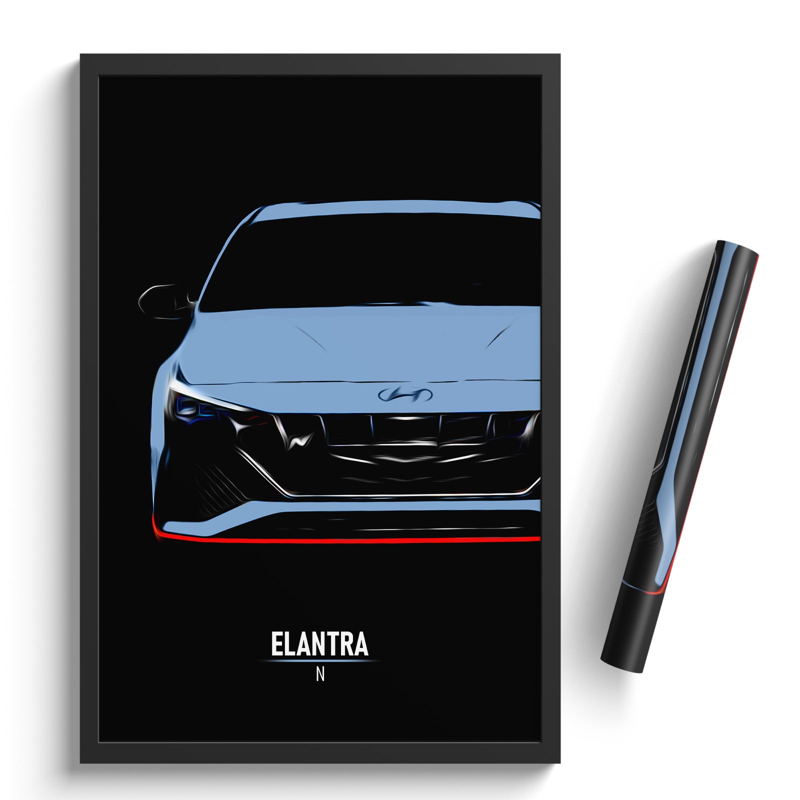 Hyundai Elantra N - Sports Car Print