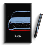 Load image into Gallery viewer, Hyundai Elantra N - Sports Car Print

