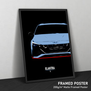 Hyundai Elantra N - Sports Car Print