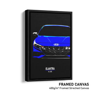 Hyundai Elantra N Line - Sports Car Print