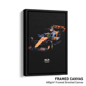 McLaren MCL39- F1 Race Car Print 2025 Side View