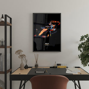 McLaren MCL39- F1 Race Car Print 2025 Side View
