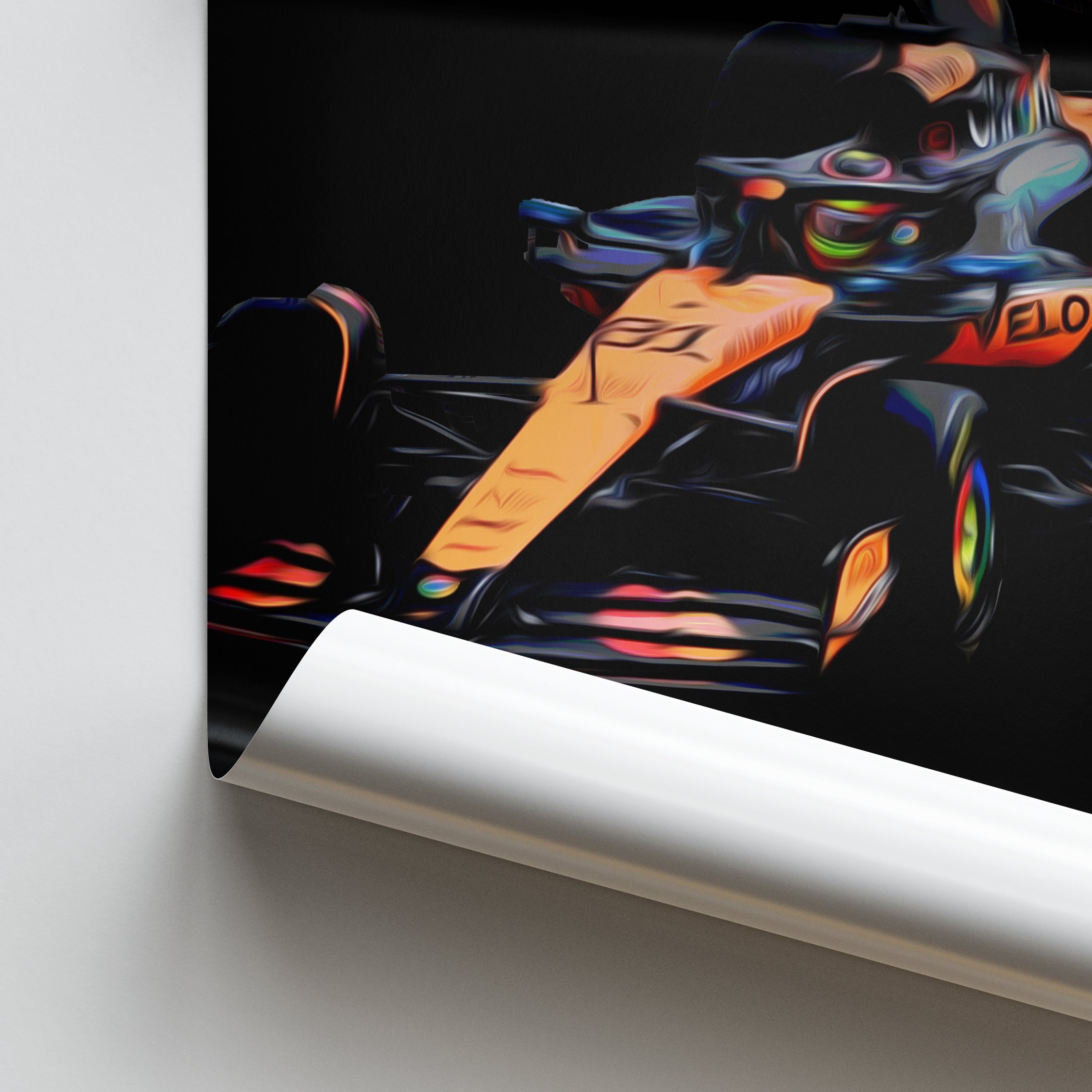McLaren MCL39- F1 Race Car Print 2025 Side View