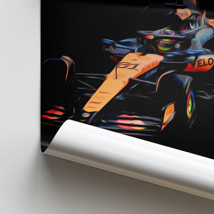 McLaren MCL39- F1 Race Car Print 2025 Side View