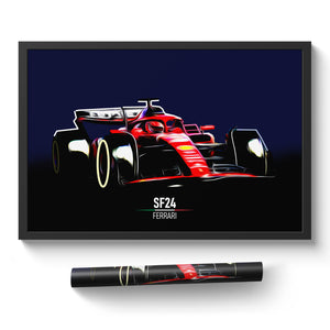 Ferrari SF24 - Race Car Print