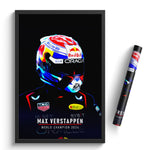 Charger l&#39;image dans la galerie, Max Verstappen, Red Bull 2024 Champion- Formula 1 Print
