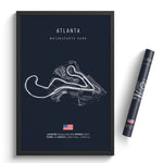 Load image into Gallery viewer, Atlanta Motorsports Park - Racetrack Print
