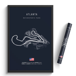 Atlanta Motorsports Park - Racetrack Print