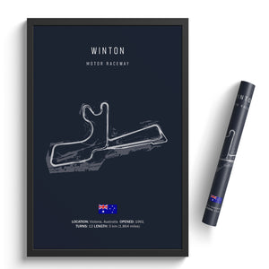 Winton Motor Raceway - Racetrack Print