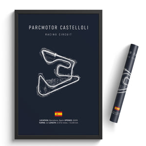 Parcmotor Castellolí Racing Circuit - Racetrack Print