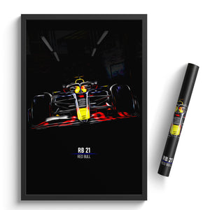 Red Bull RB21- F1 Race Car Print 2025 iii