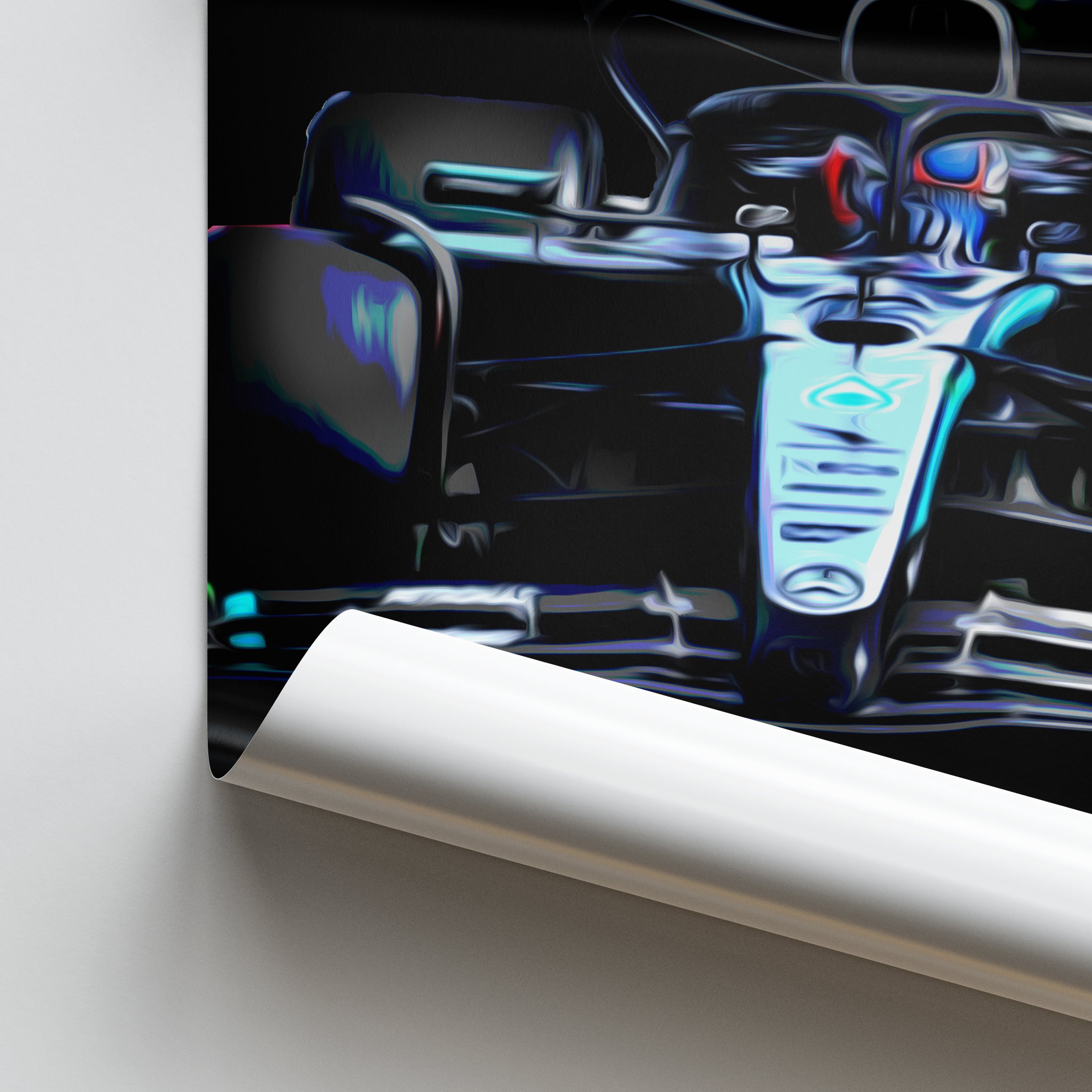 Mercedes W16- F1 Race Car Print 2025