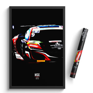 Acura NSX GT3 - Race Car Poster Print
