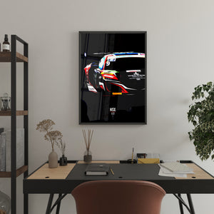 Acura NSX GT3 - Race Car Framed Poster Print