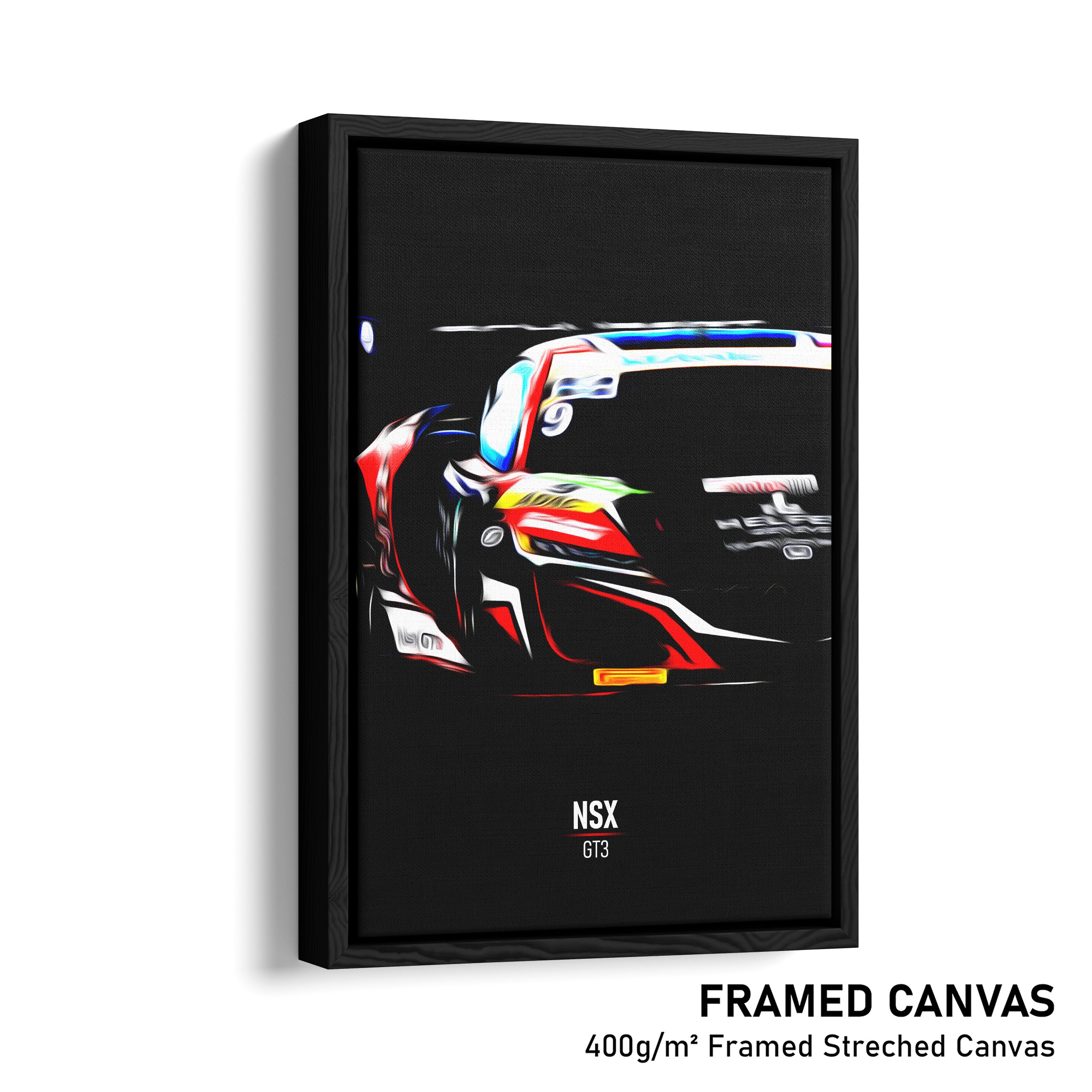 Acura NSX GT3 - Race Car Framed Canvas Print