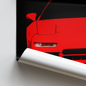 Acura NSX NA1 - Sports Car Poster Print Close Up