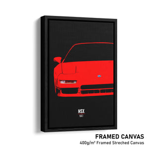 Acura NSX NA1 - Sports Car Framed Canvas Print