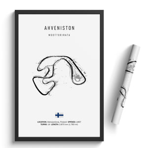 Ahveniston Moottorirata - Racetrack Print
