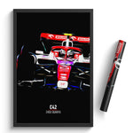 Load image into Gallery viewer, Alfa Romeo C42, Zhou Guanyu 2022 - Formula 1 Print
