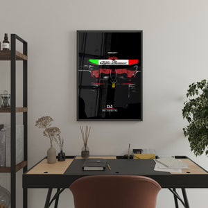 Alfa Romeo C43, Valtteri Bottas - Formula 1 Framed Poster Print