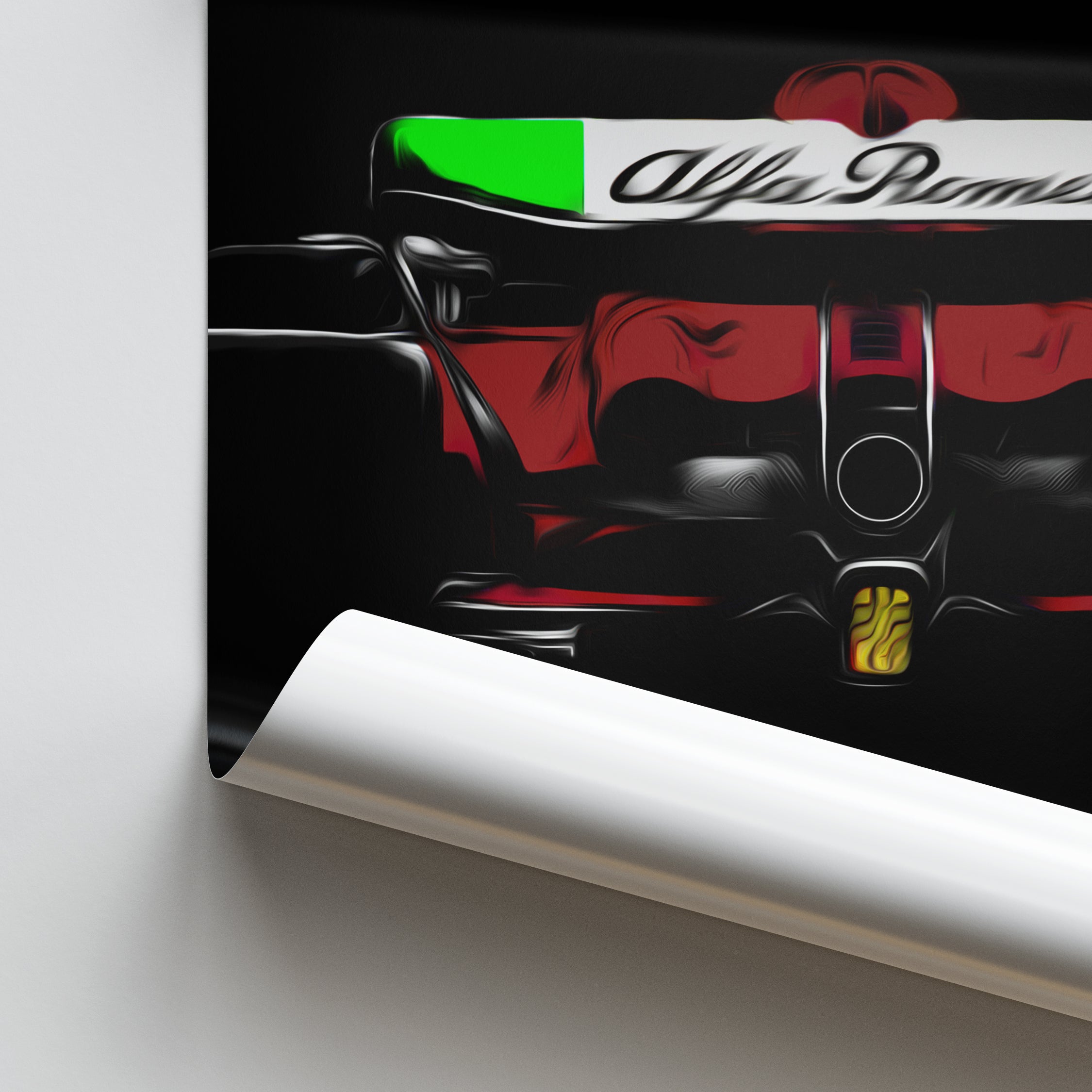 Alfa Romeo C43, Valtteri Bottas - Formula 1 Poster Print Close Up