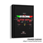 Load image into Gallery viewer, Alfa Romeo C43, Valtteri Bottas - Formula 1 Framed Canvas Print
