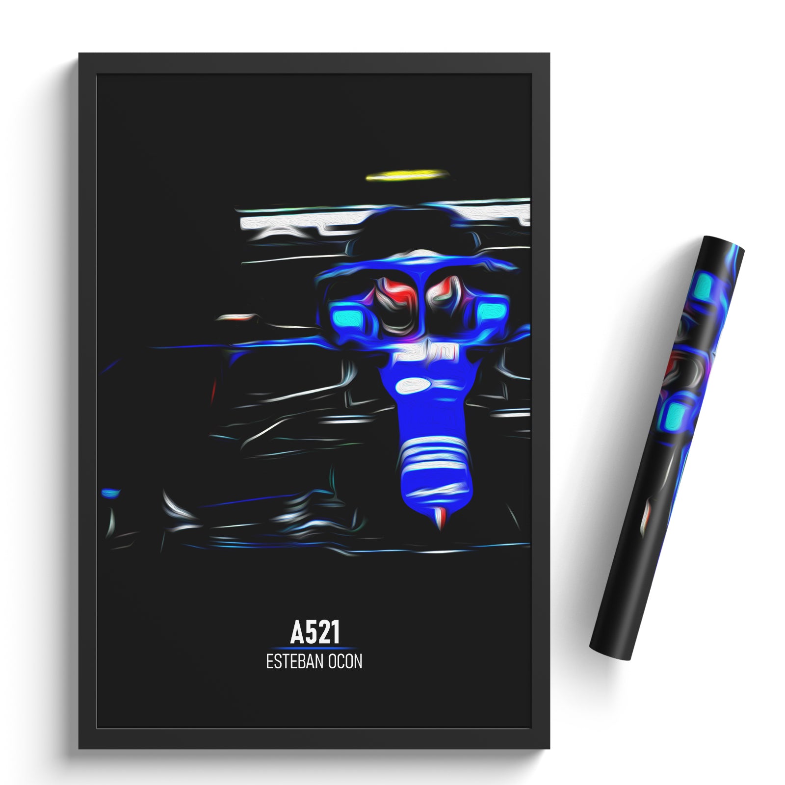Alpine A521, Esteban Ocon 2021 - Formula 1 Print