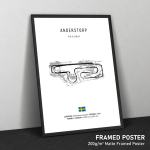 Anderstorp Raceway - Racetrack Print