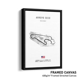 Arroyo Seco Raceway - Racetrack Print