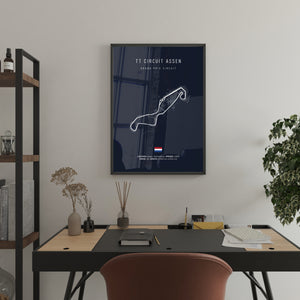 TT Circuit Assen (Grand Prix Circuit) - Racetrack Print