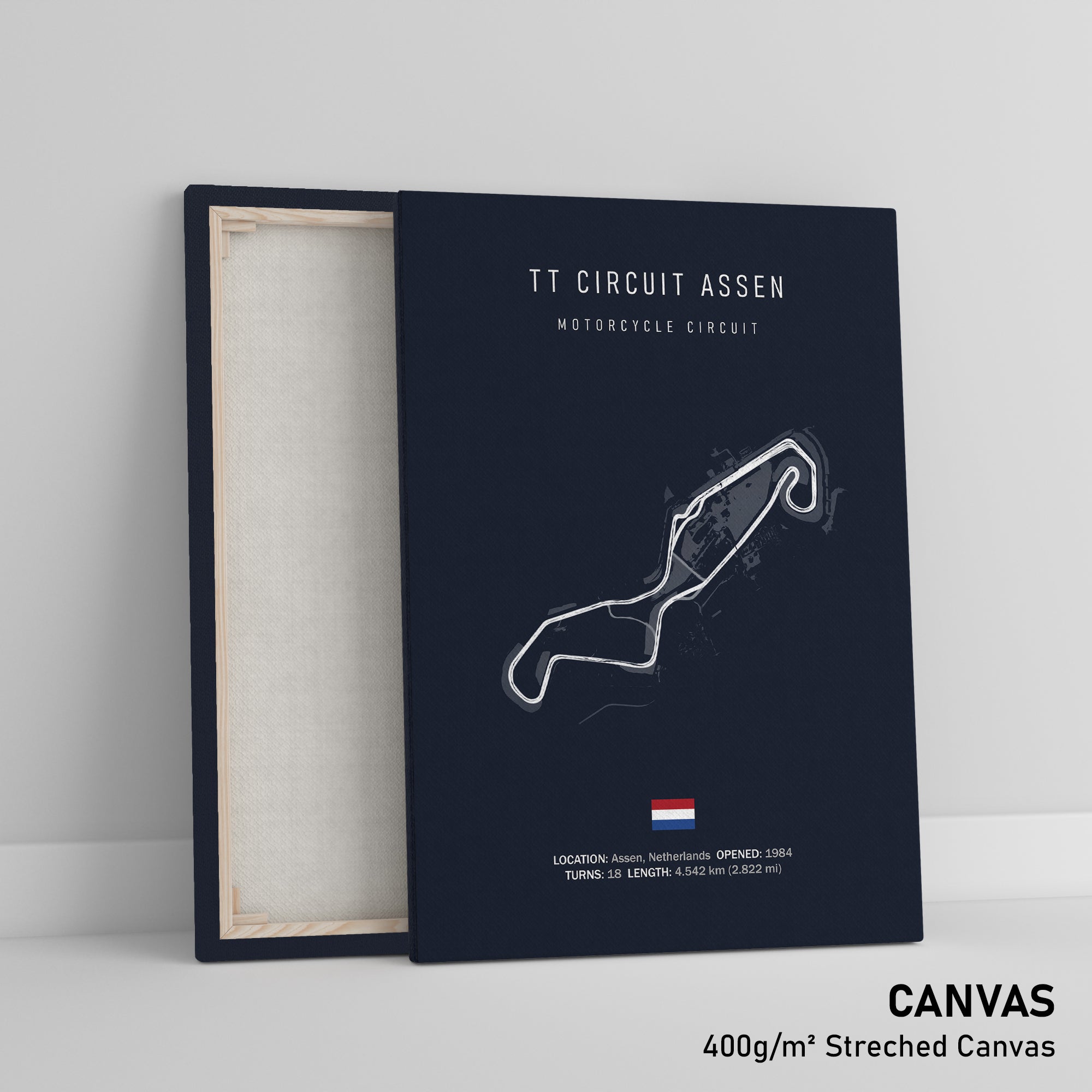 TT Circuit Assen (Motorcycle Circuit) - Racetrack Print