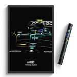 Load image into Gallery viewer, Aston Martin AMR23, Fernando Alonso - Formula 1 Poster Print
