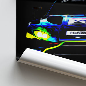 Aston Martin Vantage GT3 - Race Car Poster Print Close Up