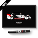Load image into Gallery viewer, Audi 90 Quattro GTO - Race Car Poster Print
