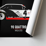 Load image into Gallery viewer, Audi 90 Quattro GTO - Race Car Poster Print Close Up

