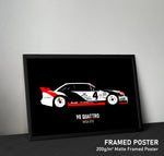 Load image into Gallery viewer, Audi 90 Quattro GTO - Race Car Framed Poster Print
