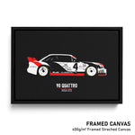 Load image into Gallery viewer, Audi 90 Quattro GTO - Race Car Framed Canvas Print
