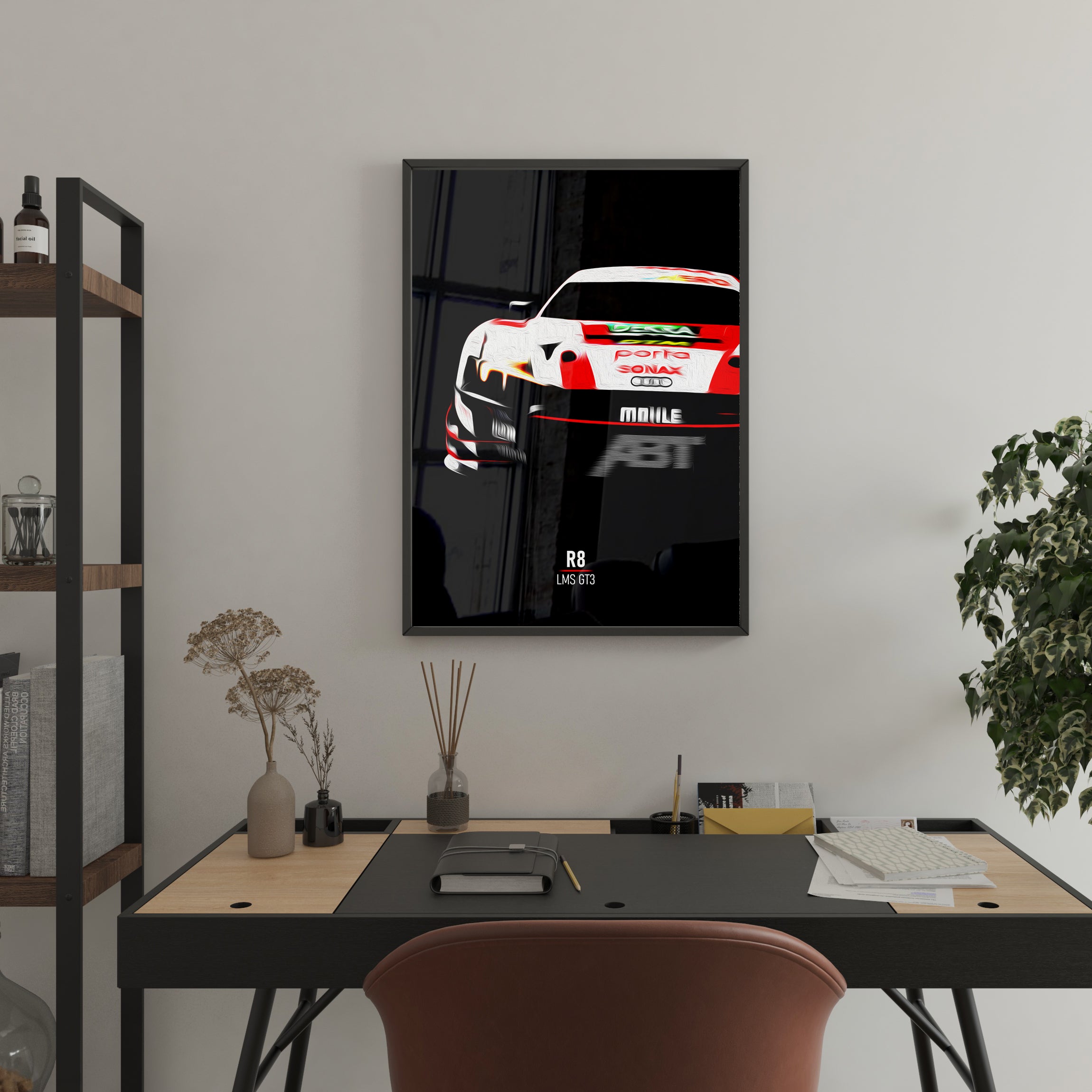 Audi R8 LMS GT3 DTM - Race Car Framed Poster Print