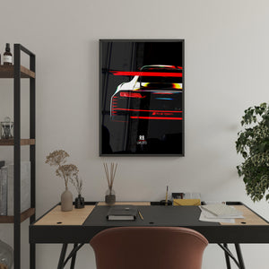 Audi R8 LMS GT3 - Race Car Framed Poster Print