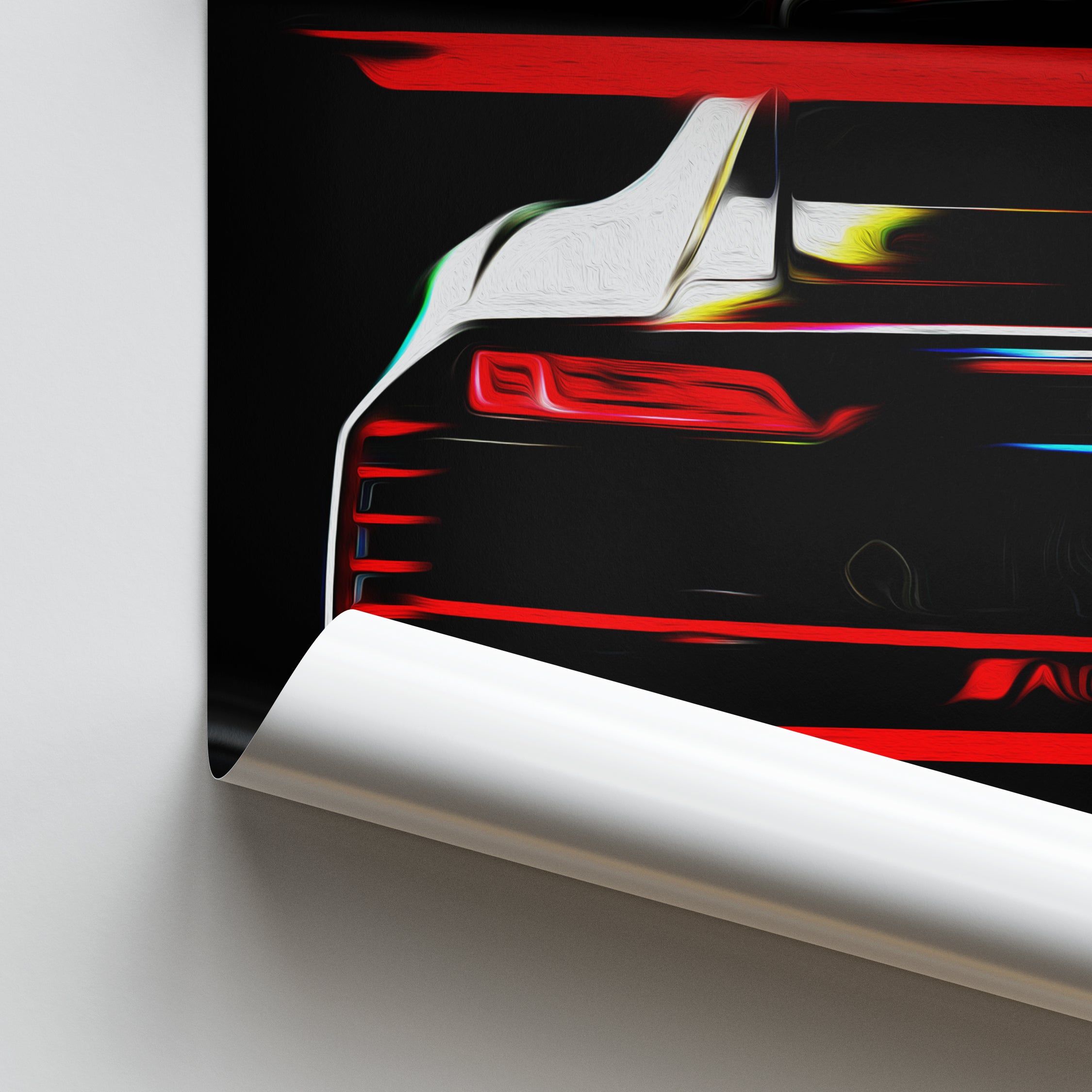 Audi R8 LMS GT3 - Race Car Poster Print Close Up