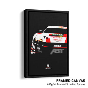 Audi R8 LMS GT3 DTM - Race Car Framed Canvas Print