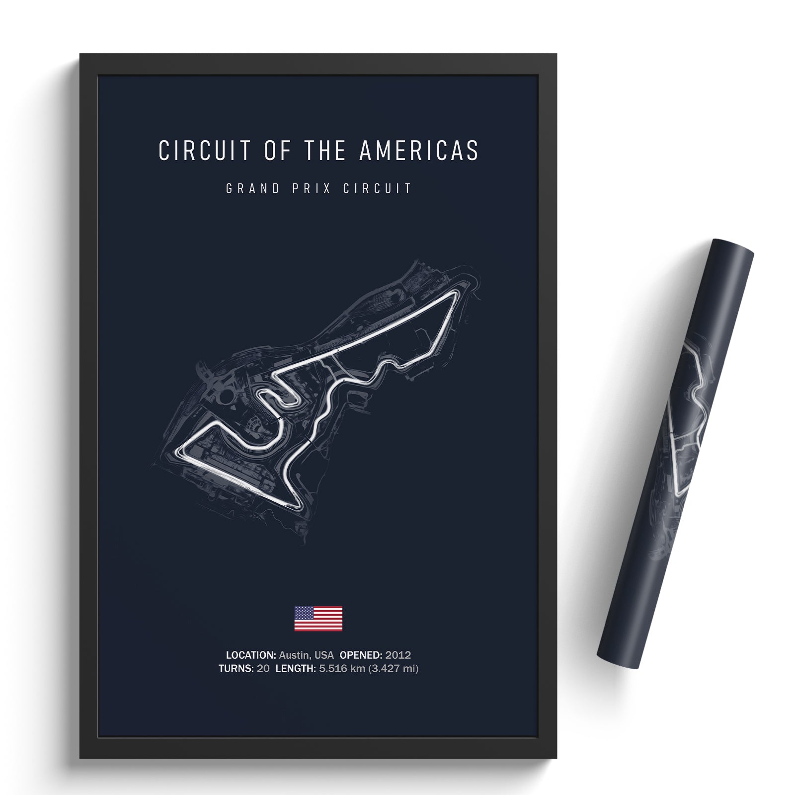 Circuit of the Americas - Racetrack Poster Print